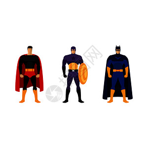 超级英雄服装英雄服装隔离矢量特大英雄服装高清图片