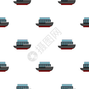 海洋船舶矢量背景图图片