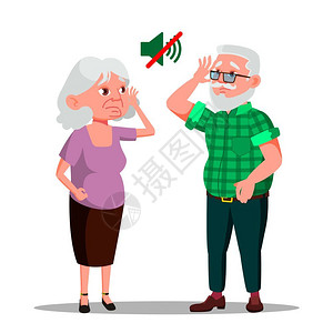 聋哑人老年夫妇图片