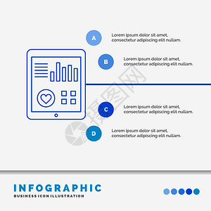监测健康心脏脉搏病人报告网站和演示文稿的图表模板图片