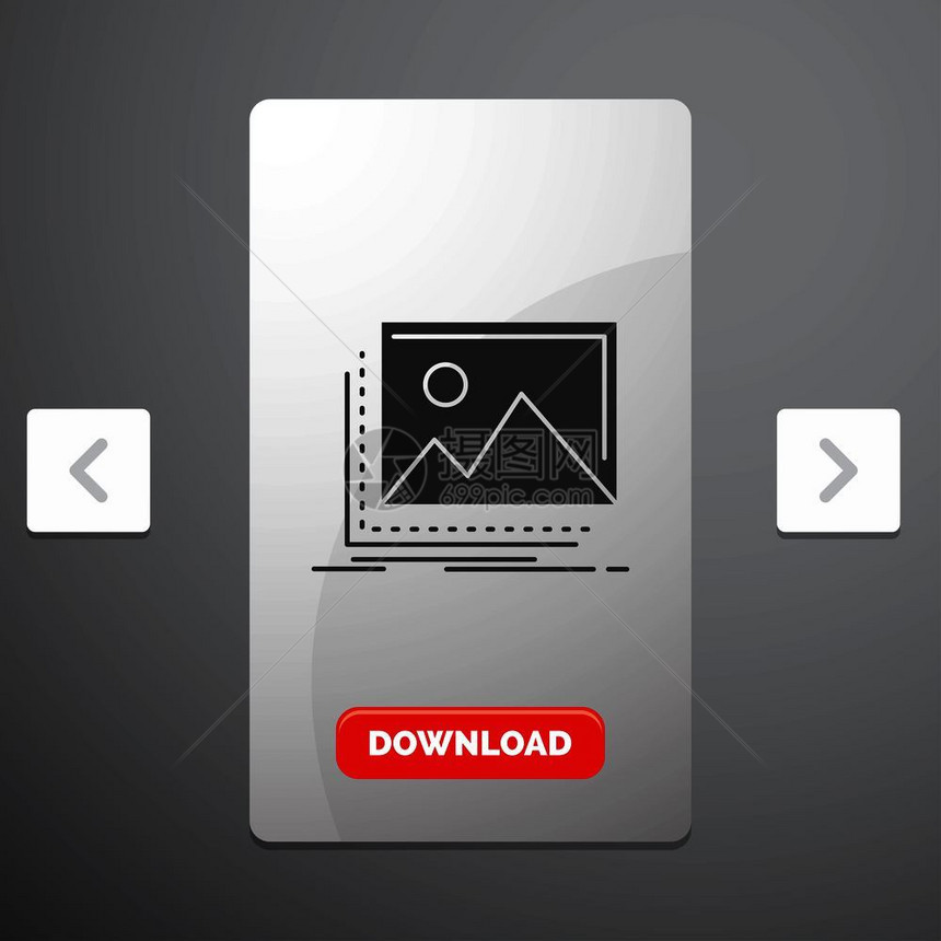 图片库像景观自然图片的胶标以carouslpgentio滑板设计和红下载按钮的形式矢量eps10抽象模板背景图片