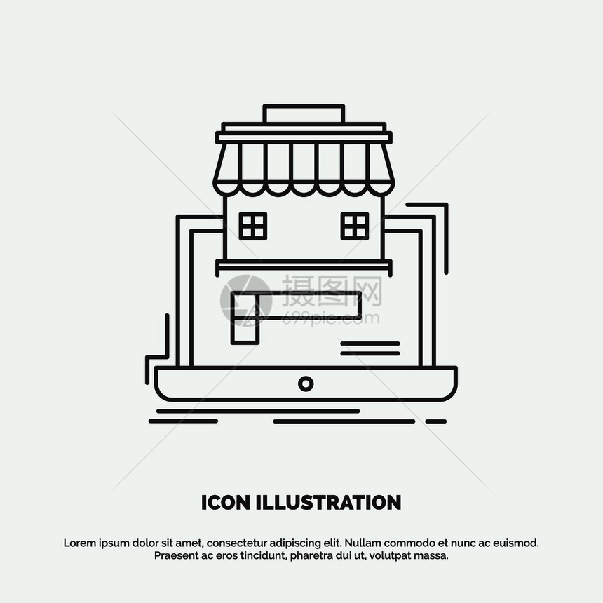 i和ux网站或移动应用程序的线矢量灰色符号网站或移动应用程序矢量eps10抽象模板背景图片