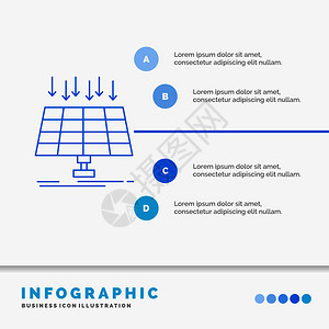 设计面板太阳能面板源技术智城市信息图插画