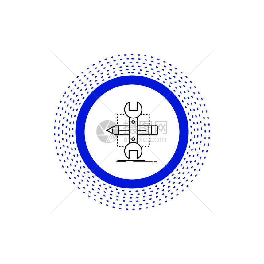 构建设计开发草图工具线标矢量孤立图示矢量eps10抽象模板背景图片