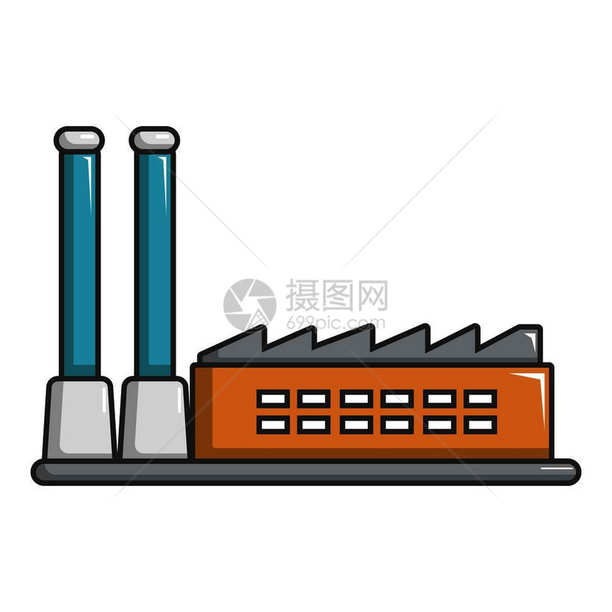 工厂建筑图示工厂卡通风格图图片