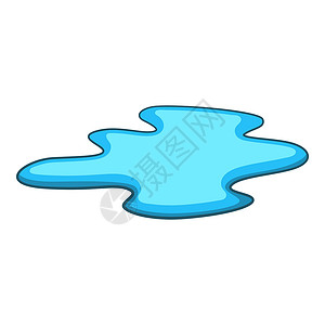 扁平水滴卡通水图集用于网络设计的水矢量图集漫画插水集动画风格背景