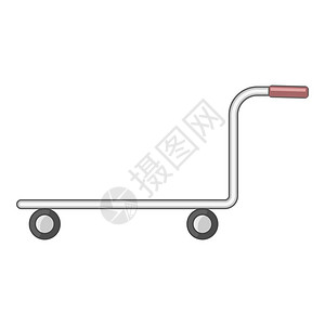 货运车图标用于网络设计的货运车矢量图标的漫画插货运车标卡通风格图片