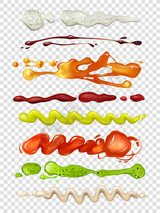 卤汁食用调味酱插画