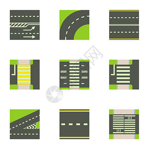 高速公路图标直的设计高清图片