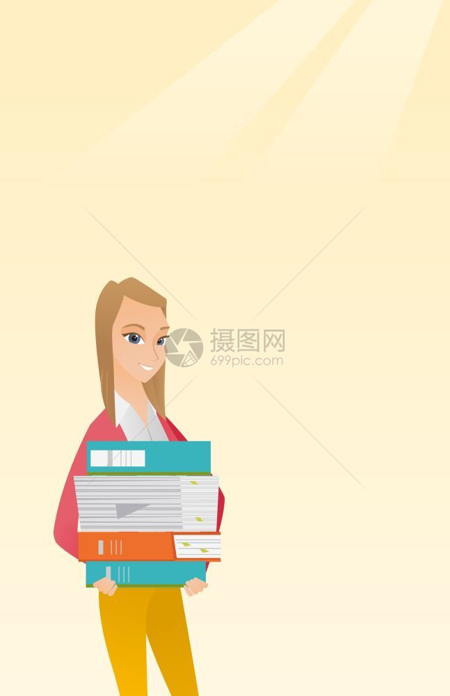 抱着书本的女学生图片