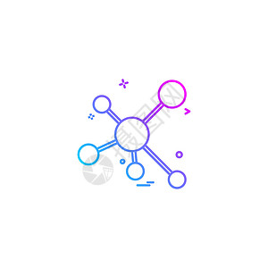 原子科学图标矢量高清图片