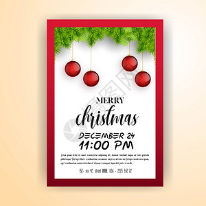 圣诞节党贺卡和海报矢量eps10抽象模板背景背景图片