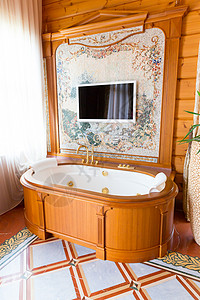 现代内地豪华的浴室图片