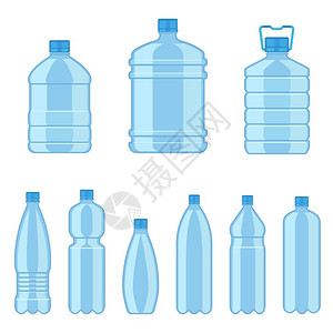 写实塑料矿泉水瓶3d写实水桶水瓶设计图片