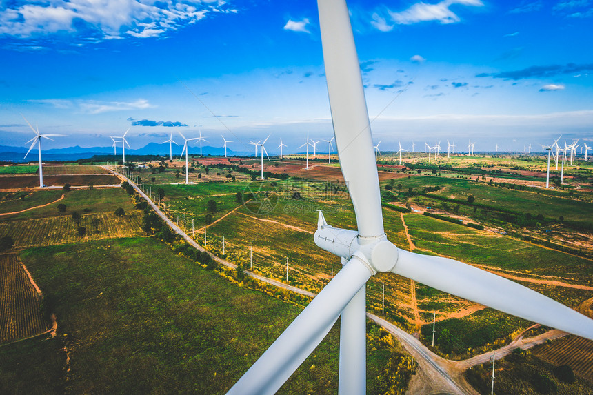 风力涡轮机提供可再生能源持续替代风可持续源图片