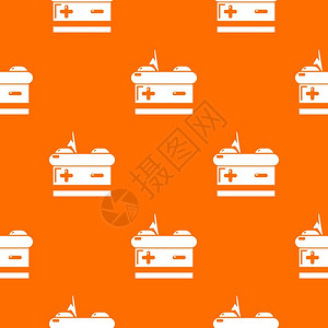 安培数橙色最好电池设计模式矢量图插画