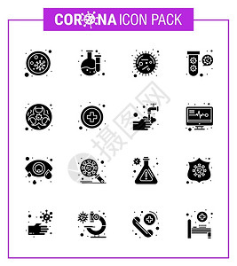 尔德corna2019ncovid19预防图标设置fuildcornaelctivcomrna预防图标设置fildectivaon2插画