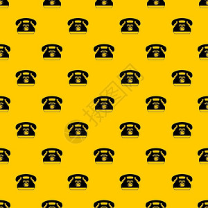 黄色出租车电话模式重复矢量图图片