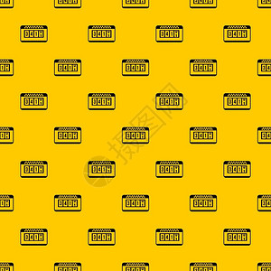 黄色字母牌模式重复矢量图图片