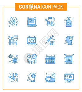 伊尔蓝图标25包如医院护理洗涤手传2019NV病媒设计元素插画