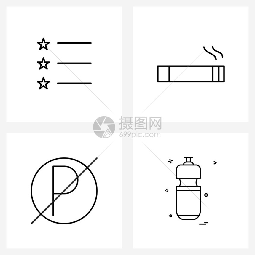 简笔画线条图标图片