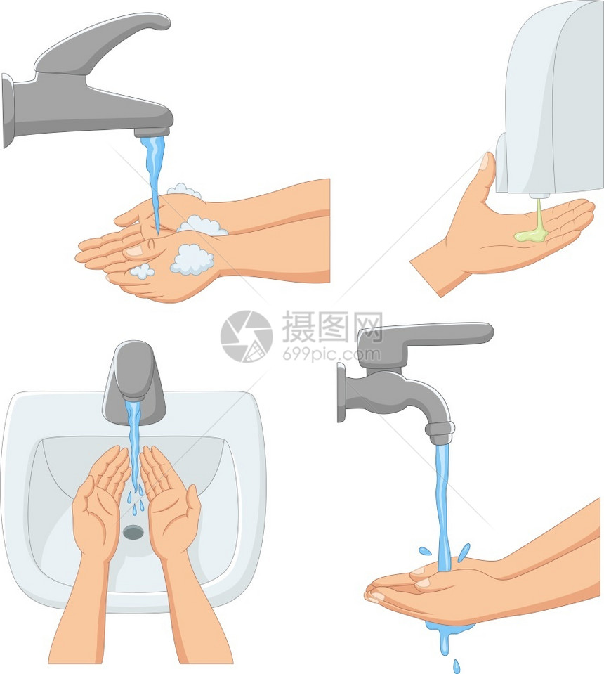 洗手步骤说明图片