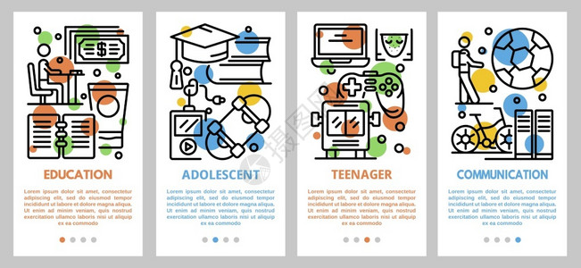 青少年标语集青少年向量标语集大纲用于网络设计青少年标语集大纲样式图片