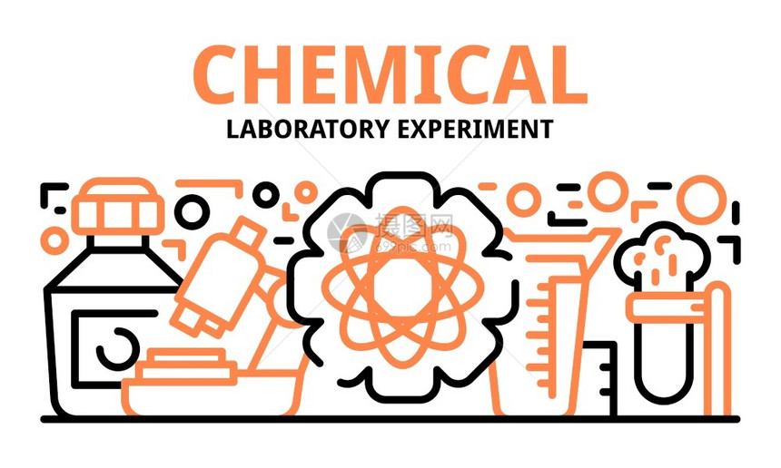 化学实验室品横幅 图片
