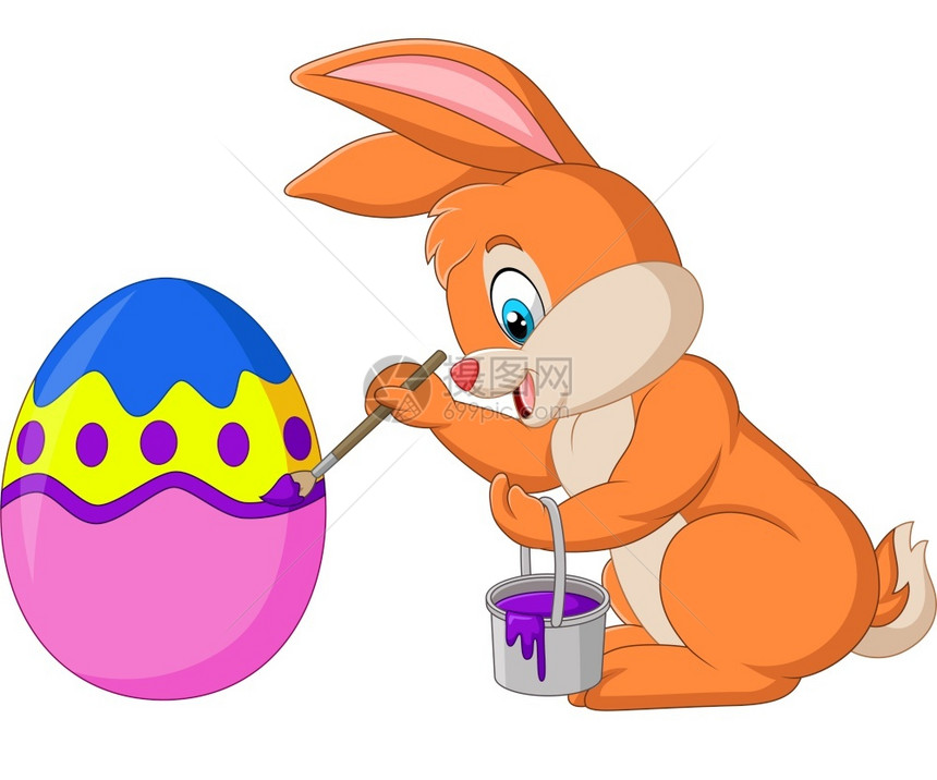 兔子画一个鸡蛋图片