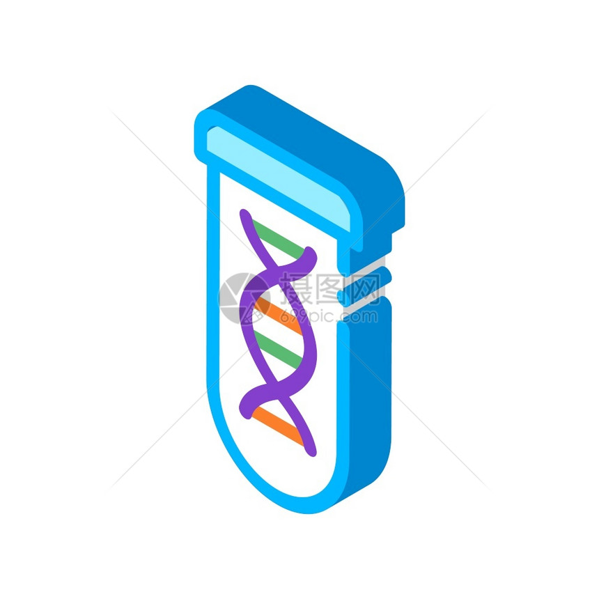 带有生物材料矢量等符号的实验室玻璃试管色分符号图示带有生物材料矢量图标的实验室玻璃试管图片