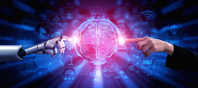 人工智能大脑3d提供人工智能对机器人和的开发进行研究以促人们的未来生活数字据挖掘和计算机大脑的器学习技术设计背景