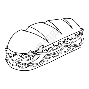 三明治背景图片