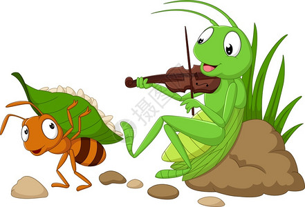 奇凯蒂卡通可爱的蚂蚁插画