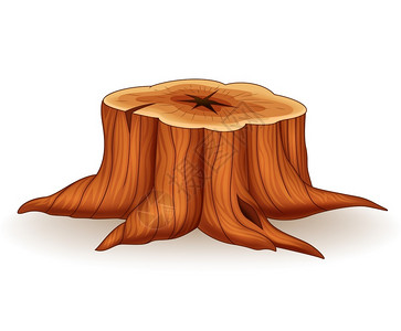 树桩插图背景图片