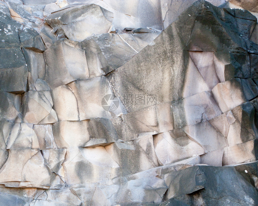 岩石悬崖面的裂缝和图片