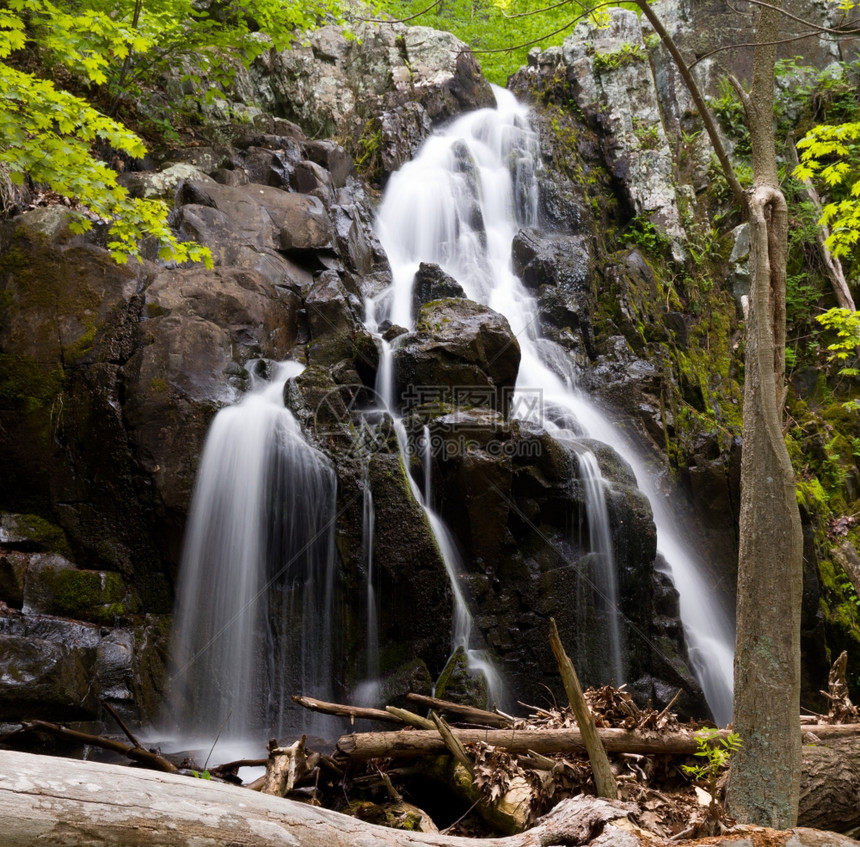 如果考虑到其各部分整个径流瀑布是弗吉尼亚最高的瀑布图片