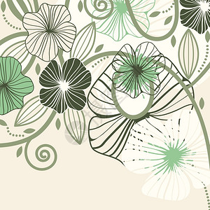 抽象花朵矢量背景背景图片
