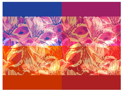带鲜花剪短面罩eps10的无缝原始背景的矢量背景图片
