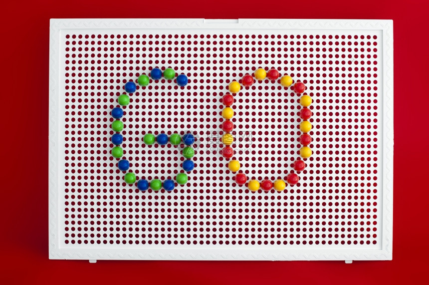 在马赛克语上彩色字母孩子制作字母表图片