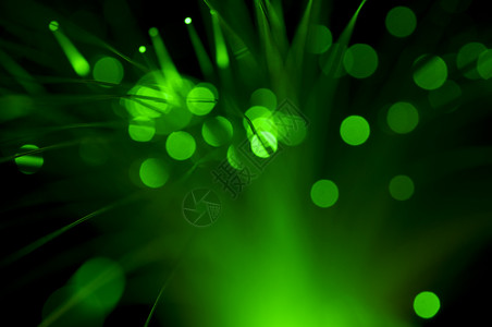 光纤电缆互联网技术绿色高清图片