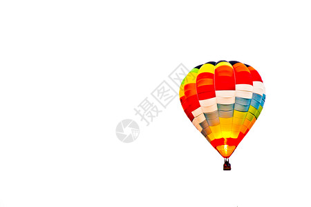 彩色热气球中空中飞行背景图片
