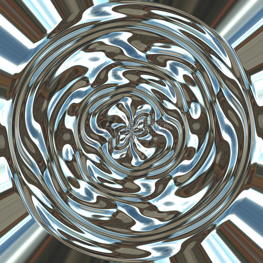 银罐或铬环绕圆圈的银罐或铬环绕圆圈图片