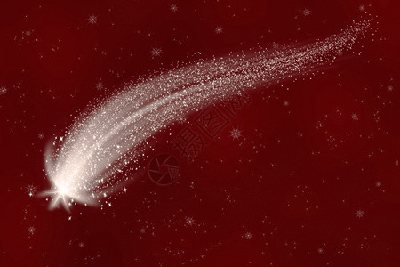 彗星划过星空图片