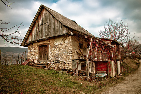 农村Kalnik山croati老山小屋图片