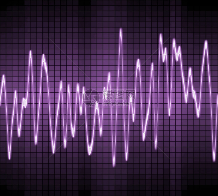 电子正弦声波电子正弦声波或紫色音的大型图像图片
