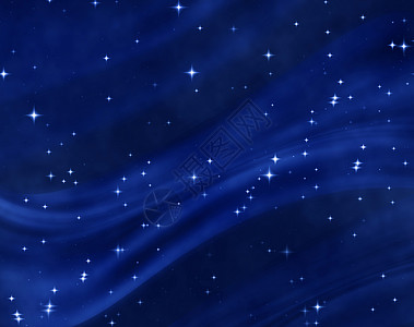 美丽的蓝色星空背景图片