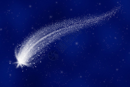 彗星划过星空背景图片