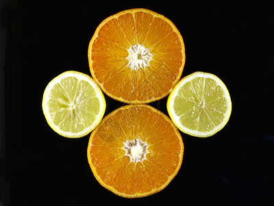 橙色硅黑背景橙cironlem图片