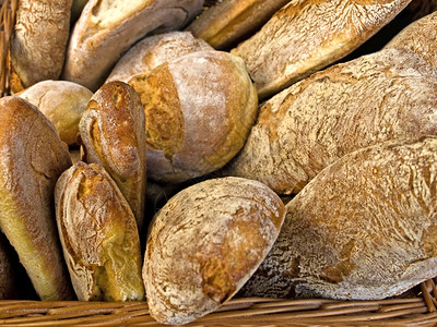 意大利的西巴塔面包拖鞋面包背景图片