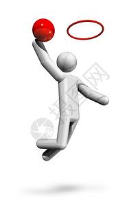 三维篮球符号奥林匹克运动系列图片